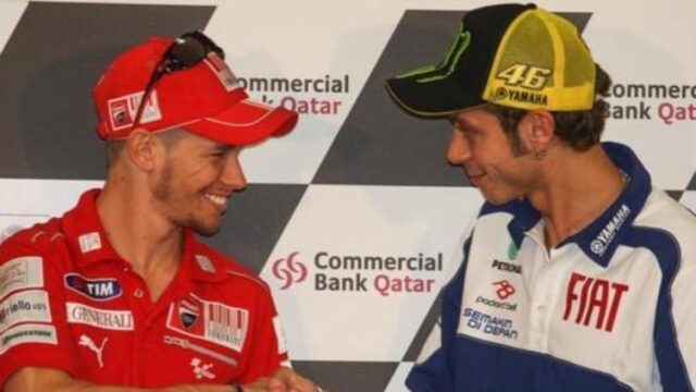 Stoner et Rossi sur piste ensemble après 12 ans :