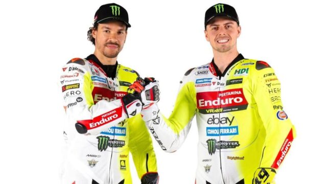 L'équipe MotoGP VR46 présentée avec Di Giannantonio et Morbidelli