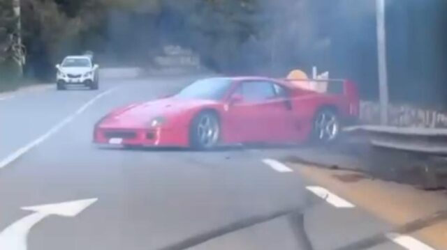 Tête-à-queue puis collision : l'accident de la Ferrari de Lando