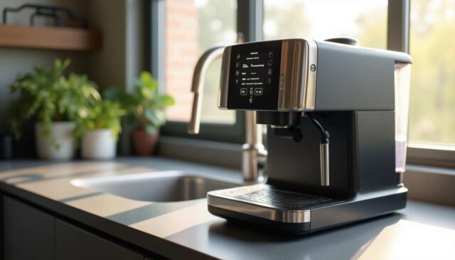 1739387004-machine-a-cafe-dernier-cri.jpg Pourquoi le voyant de détartrage reste-t-il allumé après un détartrage Delonghi ?