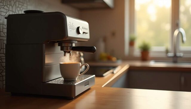 1740469965-une-machine-a-cafe-qui-fonctionne.jpg Pourquoi le voyant rouge reste allumé après un détartrage : solutions et conseils