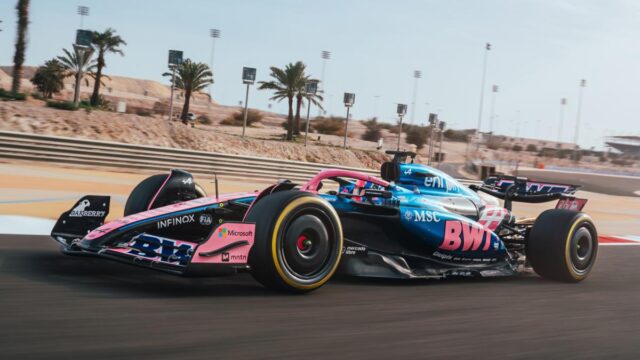 Alpine F1 2025 en piste à Bahreïn