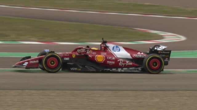 Ferrari, voici Hamilton ! Ses premiers tours avec la nouvelle
