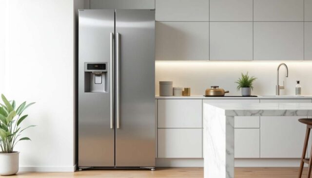 1742886596-grand-refrigerateur-en-acier-inoxydable-design-moderne.jpg Pourquoi le voyant rouge de mon congélateur est-il allumé ?