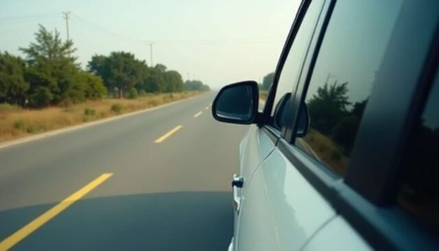 1743491448-vehicule-qui-roule-sur-une-route-deserte-gros-plan-fond-flou.jpg Pourquoi le voyant batterie est-il allumé pendant que je roule ?